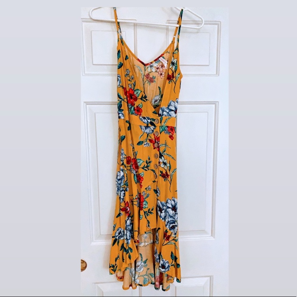 Floral wrap dress